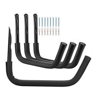PiPaFox Kayak Storage Hook, 15Inch/38.5cm Heavy Duty Steel Kayak Storage Rack, 4 Pack Whrsinlor Wall Mount Garage Hanger for Ladder, Canoe, Surfboard, Paddle Board
