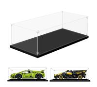 PIPART Display Case for Lego Cars 42204 42205 42137 42138 42151 42153 42161 42162 42165 42169 42173 42184 42196 76224, 13.77x5.9x3.93inches (35x15x10cm)