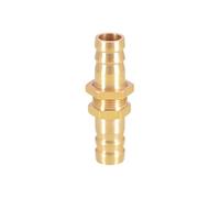 Pipe 6-19mm Hose Barb Bulkhead Brass Barbed Tube Pipe Fitting Coupler Connector Adapter 1Pcs(6mm)