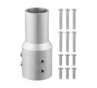 Pipe Adapter for Starlink, Aluminum Mast Reducer for Gen2 with 0.8-2 Inch Diameter, Matte Silver Oxidized for Outdoor Stability and Easy Click-On Installation