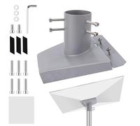 Pipe Adapter for Starlink Gen 3, Pole Mount Adapter Heavy Duty, Stainless Steel Roof Pole Wall Mounting Kit Compatible with Starlink Gen 3 Standard Satellite Kickstand Dish Attachment Accessories