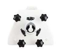 Pipe Adapter Mount for Gen 3 35mm Inner Diameter 360 Degree Horizontal Rotation Pipe Adapter Bracket Premium Alloy Steel Zinc Alloy Construction White Spray Paint Easy