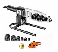 Pipe Amalgamation Welding Machine, Smart Line Melting Kit with 2.7M Anti-Scald Wire & 3/6 Pairs Non-Stick Molds, 100-320°C Adjustable Hot Thermofusora Device for Plumbing Work