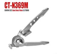 Pipe Bender Tool, Manual 180 Degree Hand Tube Bender 1/4 5/16 3/8 Inch for Copper Brass Aluminium Thin Steel Metric for Imperial(metric)
