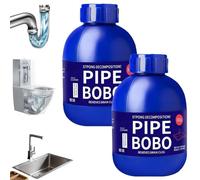 Pipe Bobo Cleaner, Pipe Bobo Drain Unblocker, Powerful Sink & Drain Cleaner, Strong Pipes Dredge Agent, Professional Unblocker for Outdoor, Kitchen, Bathroom, Shower, Toilet