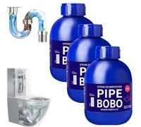 Pipe Bobo Drain Cleaner, Drain Unblocker, Pipecleaner, Powerful Sink and Drain Cleaner, Powerful Pipe Dredge Agent, Unclogging Cleaner, Toilet Unblocker, Outdoor Drain Unblocker (3pcs)