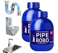 Pipe Bobo Drain Cleaner, Drain Unblocker, Pipecleaner, Powerful Sink and Drain Cleaner, Powerful Pipe Dredge Agent, Unclogging Cleaner, Toilet Unblocker, Outdoor Drain Unblocker, 300g (2)