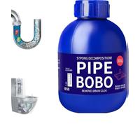 Pipe Bobo Drain Cleaner, Pipe Bobo Drain Unblocker, Pipecleaner, Rapid-Foam Drain Unblocker Powder - Fast Acting Cleaner for Sinks, Powerful Dredge Agent, Safe for All Pipes (1PC)
