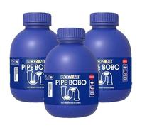 Pipe Bobo Drain Cleaner, Professional Strength Pipe Dredging Formula for Kitchen Sinks, Shower Drains, Tubs, Dissolves Blockages(3Pcs)