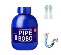 Pipe Bobo Drain Unblocker, Pipe Bobo Drain Cleaner, 300g Powerful Sink and Drain Cleaner, Pipes Dredging Agent, Fast Acting Clear Blockages & Slow-Draining Water, Safe for All Pipes (1PCS)