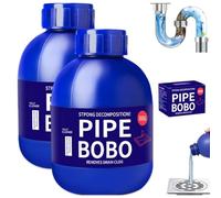 Pipe Bobo Drain Unblocker, Pipe Bobo Drain Cleaner for Kitchen Sinks, Professional Drains Clog Remover, Powerful Pipes Dredging Agent for Kitchen Sinks, Shower Drains, Tubs(2Pcs)
