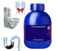 Pipe Bobo Drain Unblocker,Pipe Bomb Drain Cleaner,Powerful Sink and Drain Cleaner,Strong Pipes Dredge Agent,for Sinks, Showers, Toilets & Floor Drains, Safe for All Pipes (1pcs)