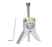 Pipe Center Finder, Pipe Fitting Tools Measure Pipe Diameter Over 0.5in and up Pipe Marker Centering Tool Centering Head with 4in Y-Type Base and Adjustable Dial Bubble Protractor