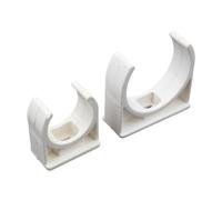 Pipe Clamp Connector, 10pcs/lot ID 20~50mm PVC Pipe Clamp Garden Water Connectors Irrigation Fittings Fixed U-Type Clip Strap(White 20mm)