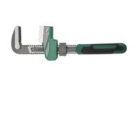 Pipe Clamp Right Angle Wrench, High Carbon Steel F-Type Throat Pliers with Adjustable Worm Nut for Valve Fittings and Round Pipes, Large Opening 80mm/130mm Silver Green