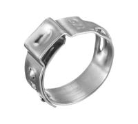 Pipe Clamp, Rings, 10 PCS Stainless Steel 304 Single Ear Hose Clamps Assortment Kit 5.3-31mm Multiple Specifications(9.4 11.9mm)