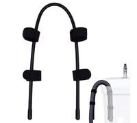 Pipe Clamp - Washer Hose Holder, Machine Drain Hoses Holder, Clamp Hose Bracket | Adjustable Pipes Bracket | Flexible Washing Tub Pipe for Washing Machines, Laundry, Outdoor, Kitchen and Bathroom