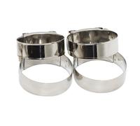 Pipe Clamps, 304 Stainless Steel T Bolt Hose Clamp 10 pcs Multiple Sizes(23MM-25MM)