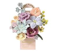 Pipe Cleaner Craft Kit Flowers - DIY Chenille Stems Bouquet Decor,Colorful Pipe Cleaners Flower Making Set | for Home Living Room- Study Room Party Mother's Day Valentine's Day