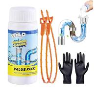 Pipe Cleaner Extremely Strong Drain Cleaner, Drain Cleaner Foam Extra Strong, Highly Effective Pipe Cleaner with Active Foam, for Kitchen and Bathroom, Removes Blockages (1PC)