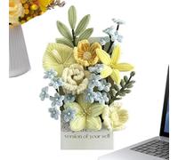 Pipe Cleaner Flower Kit - Twisting Stick, Craft Bundle for Bouquet Making, DIY Project with Bendable Design, Creative Supplies, Craft Set for Mother's Day and School Wedding