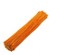 Pipe Cleaners, 100pcs Flexible Bendable Pure Color Polyester Chenille Stems for Art and Craft Supplies DIY Projects (Golden Yellow)