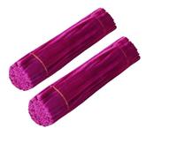 Pipe Cleaners 200 PCS Red Pipe Cleaners Chenille Stem, Stems Cleaner, Crafts Supplies For DIY Arts Decoration(Wine Red)