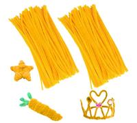 Pipe Cleaners 200Pcs DIY Yellow Pipe Cleaners 12inch for Craft Hands-on Tailorable Thick Craft Supplies for Kids Adults baseball hitting mat Baseball Batting Trainer