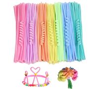 Pipe Cleaners, 300 Thick Pipe Cleaners Craft Supplies 7 Assortment Pastel Color Chenille Stems For Art And Craft Projects Creative Decorations