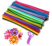 Pipe Cleaners, Chenille Stems Craft DIY Handmade Furry Wire Kit for Children Arts and Crafts 6mm*30cm 200 piece