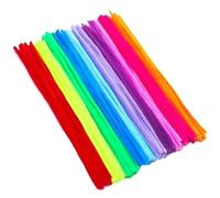 Pipe Cleaners Colorful Chenille Stems Pipe Cleaners Plush Tinsel Stem Wired Sticks Twist Stick DIY Craft(Classic(10color))