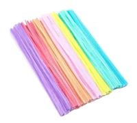 Pipe Cleaners Colorful Chenille Stems Pipe Cleaners Plush Tinsel Stem Wired Sticks Twist Stick DIY Craft(Macaron(7color))