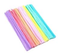 Pipe Cleaners Colorful Chenille Stems Pipe Cleaners Plush Tinsel Stem Wired Sticks Twist Stick Hair Strip DIY Craft(Macaron(7color),500PCS)