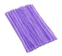 Pipe Cleaners Colorful Chenille Stems Pipe Cleaners Plush Tinsel Stem Wired Sticks Twist Stick Hair Strip DIY Craft(Light Purple,500PCS)
