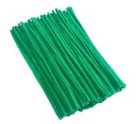 Pipe Cleaners Colorful Chenille Stems Pipe Cleaners Plush Tinsel Stem Wired Sticks Twist Stick Hair Strip DIY Craft(Dark Green,500PCS)