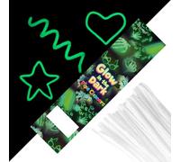 Pipe Cleaners Craft Supplies, Glow-in-The-Dark Chenille Stems with Dense Fiber, Craft Supplies for Art DIY Decorations. Suitable for Making Holiday Related Decorations. (White)