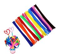Pipe Cleaners for Craft,100PCS 30cm x 6mm Long Flexible Pipecleaners in Assorted Colours,Chenille Stems Pipe Cleaners Craft Supplies for DIY Arts & Crafts Project Decorations (Classic Color Mixed)