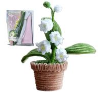 Pipe Cleaners for Craft, 11.8 Inch Colourful Chenille Stems Including Flower Rod, Tape,Craft Supplies for Lily of The Valley Potted Plant Project, Wire Sculpture
