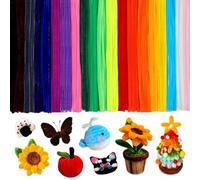 Pipe Cleaners for Craft, 200PCS Coloured Chenille Stems, Multi-Color Crafting Pipe Cleaner, Fuzzy Sticks Craft Supplies for Arts, School Projects & DIY Decorations or Classroom Decorations (30cm)