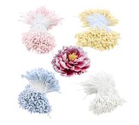 Pipe Cleaners for Crafts Flowers, Double Flower Heads Stamens, Pipe Cleaners Flower Set for Artificial Flowers for Crafts, DIY, Crafts, 2 mm, 400 Pieces, Simulated Petals