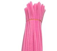 Pipe Cleaners Plush Stick 100pcs Twisting Bar Chenille Stems Wire Pipe Handmade Child DIY Rose Sunflower Material(Color 8)