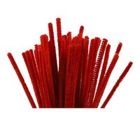 Pipe Cleaners, thickness 6 mm, L: 30 cm, red, 50pcs (US IMPORT)