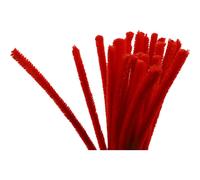 Pipe Cleaners, thickness 9 mm, L: 30 cm, red, 25pcs