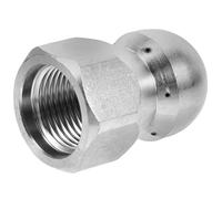 Pipe Cleaning Nozzle Silver Rc 3/8 Stainless Steel Internal Thread