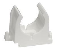 Pipe Clip 20 mm White Set of 30