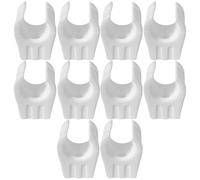 Pipe Clips 15mm x 50 Pcs - (5/8 inch) White Plastic Pipe Clips Suitable for Copper Pipe, Pushfit Pipe, PVC Pipe - Pipe Fitting Clamps - Concept4u