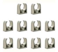 Pipe Clips, 20mm PPR Pipe Clip, PVC Saddle U-Shaped Pipe Clamp Clips Grey Fit for 20mm 25mm 32mm 40mm 50mm Water Pipe Hoses Oil Pipes