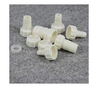 Pipe Connector 10pcs G1/2 Female Thread to 4~20mm PE Straight Connectors Drip Irrigation Aquarium Fish Tank Air Pump Hose Joints and Silicone Gasket (Color : with, Size G1l2x14mm) Barb Fittings