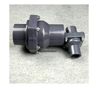 Pipe Connector 25~160mm PVC Flap Check Valve Industrial Water UPVC Chack Irrigation Fittings Garden Connectors (Color : Grey, Diameter Inner Dia 40mm) Barb Fittings
