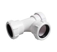 Pipe Connector 40mm PVC Pipe Adapter Bath Waste Pipe Joiner Waste Compression Fittings for Bath, Kitchen Sink, Shower Tray and so on (Y Shape 40mm)